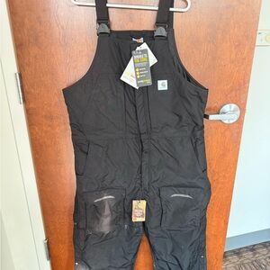 Carhartt Black Insulated Bib Overalls
